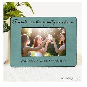 Friend Gift Frame Personalized, Best Friend Picture Frame, Custom Text Frame, Friendship Gift, Bestie Gift Idea, Friends Keepsake Frame