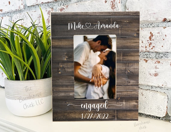 Engagement Picture Frame Engagement Gifts For Couples Newly