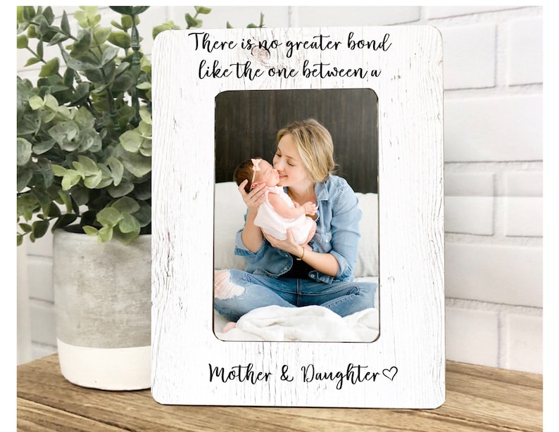 Mom Frame Daughter Frame Mommy and Me Frame Gift For Mom Mother's Day Gift Baby Frame New Mom Gift Idea Personalized Mom Mom Gift image 1