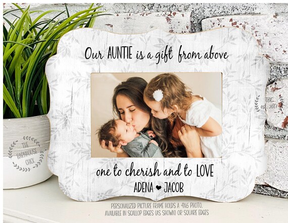 Personalized Aunt Gift, Aunt Picture Frame, Custom Gift for Aunt