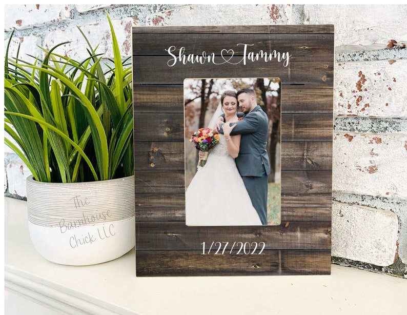 Personalized Wedding Frame•Personalized Engagement Frame•Wedding Gift• Engagement Gift•Personalized Wedding Frame, Shelf Decor 