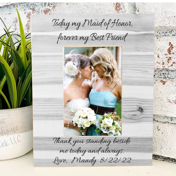 Matron Of Honor Gift• Matron Of Honor Frame• Maid Of Honor Gift• Maid Of Honor Frame• Personalized Frame• Wedding Favor. Best Friend Wedding