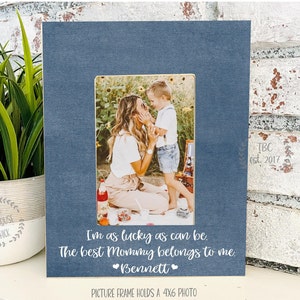 Mom Frame| Daughter Frame| Mommy and Me Frame| Gift For Mom| Mother&#39;s Day Gift| Baby Frame| New Mom Gift Idea| Personalized Mom| Mom Gift