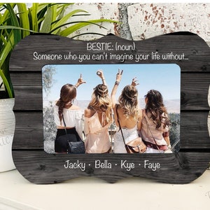 Best friend gift, Best friend picture frame, friend gift, best friend birthday gift, bestie gift, gifts for friends, custom friend gift, bff