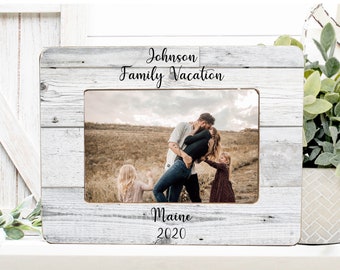 Vacation Frame, Family Trip Gift, Family Vacation Frame, Family Frame, Honeymoon Frame,  Personalized Frame, 4x6 Frame,