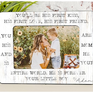 Mothers Day Gift, Mother and Son Gift, Personalized Picture Frame, Mom Gift from Son, Bonus Mom Mothers Day Gift, Mom Birthday Gift