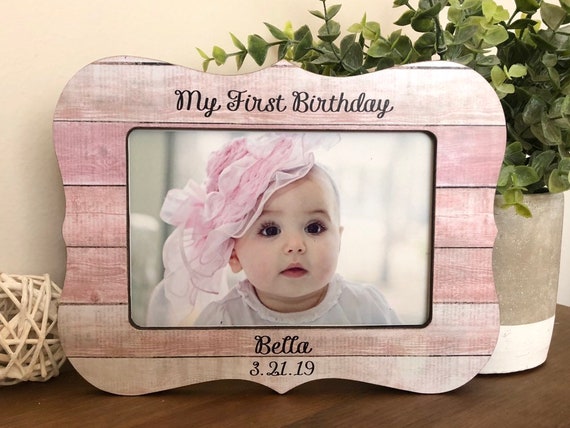 Girl First Year Photo Frame