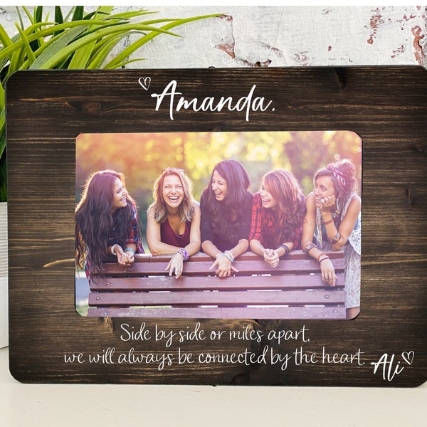 Friend Gift- Friend Frame- Personalized Gift For Best Friend- Personalized Frame For Friend- Long Distance Friend Gift- Best Friend Frame