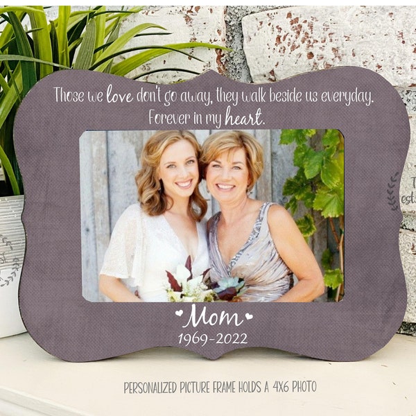 Personalized Remembrance Frame- Mom Loss Gift Idea- Mom Frame- Memorial Gift- Grandma Loss Gift Frame-Best Friend Loss