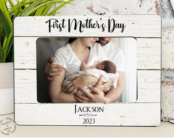 First Mothers Day Gift, 1st Mothers Day, Personalized Picture Frame, Mom Gift from Son, Bonus Mom Mothers Day Gift, New Mom Gift