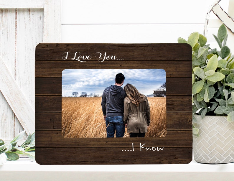 Star Wars I Love You I Know Quote Couples Frame Boyfriend Etsy