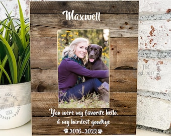 Pet Memorial Gift, Pet Loss, Pet Loss Gift, Personalized Dog Frame, Memorial Frame, Pet Memorial Frame, Dog Memorial Gft, Pet Sympathy Gift,