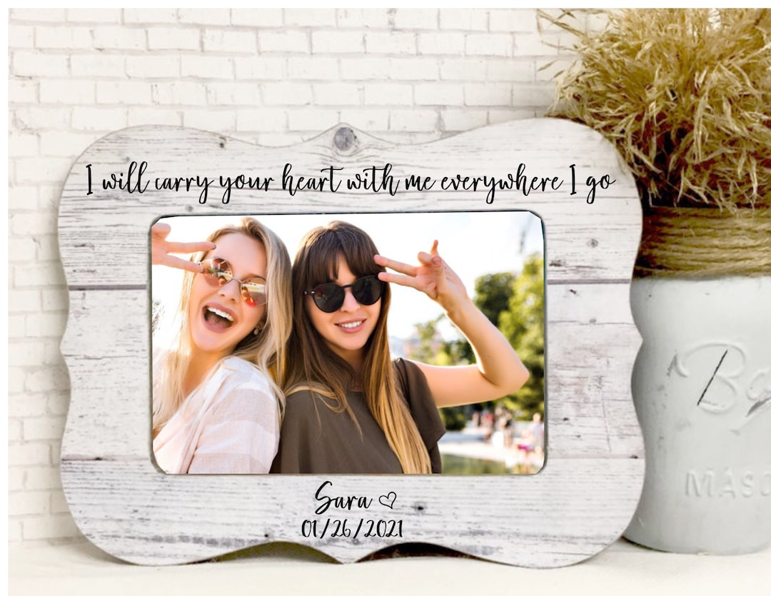 Personalized Remembrance Frame Friend Loss Gift Idea Friend Frame
