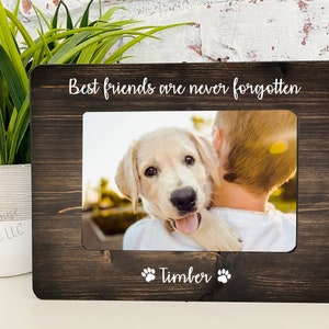 Loss of Dog Pet Loss Cat Loss Frame Dog Loss Frame Personalized Pet Frame Cat Frame Dog Frame Memorial Frame image 1