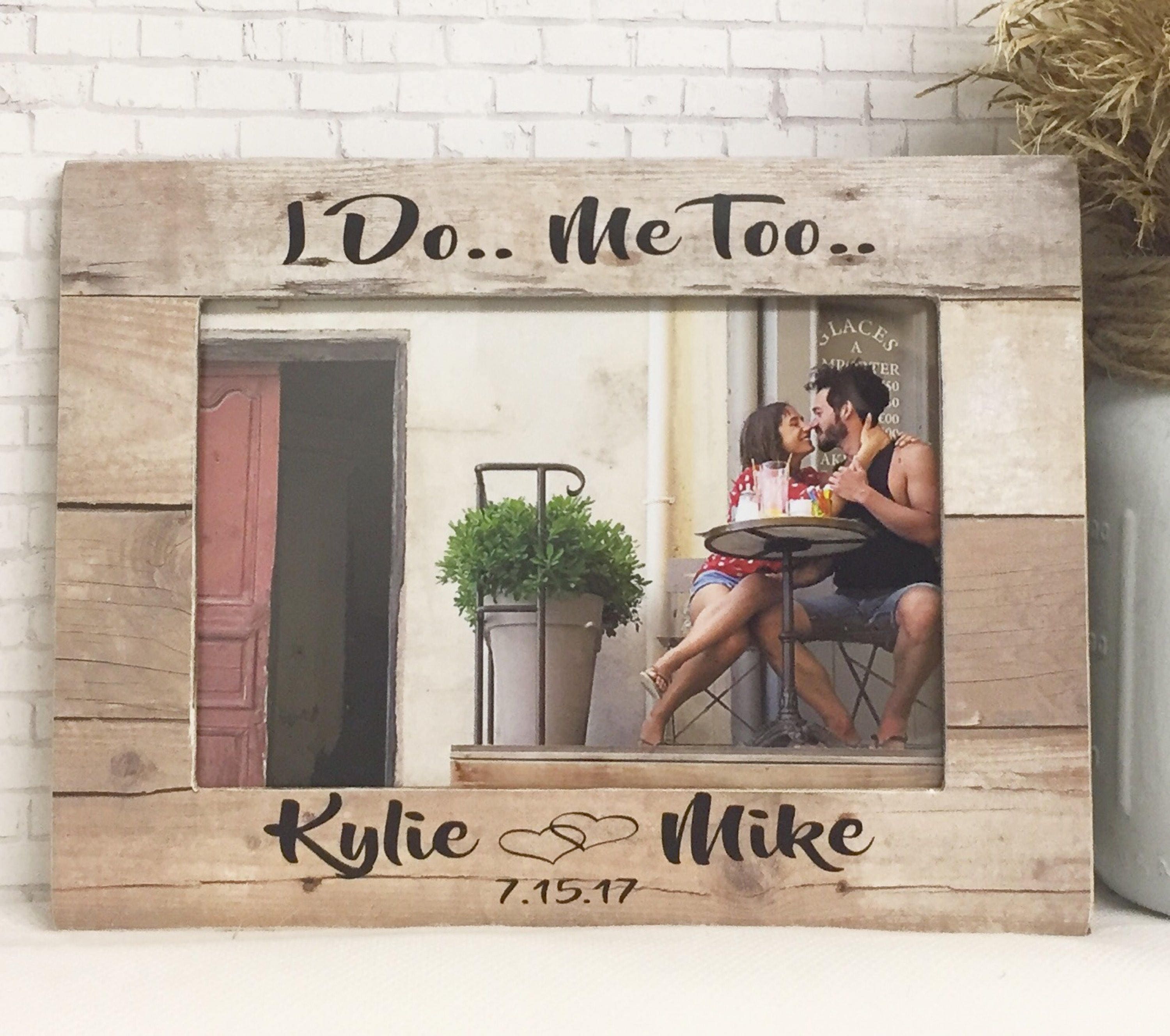 Engagement Frame Wedding Frame Personalized Picture Frame Etsy