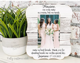 Cousin Wedding Gift Cousin Frame Wedding Gift for Cousin Bridesmaid Gift Bridesmaid Frame Wedding Frame Best Friend Wedding Gift Best Friend