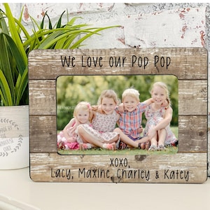 Grandpa Picture Frame, Grandfather Gift, Grandpa Fathers Day Gift, Grandpa Gift, Custom gift for Grandpa, Pop Pop Gift, Pop Pop Frame