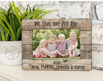 Grandpa Picture Frame, Grandfather Gift, Grandpa Fathers Day Gift, Grandpa Gift, Custom gift for Grandpa, Pop Pop Gift, Pop Pop Frame