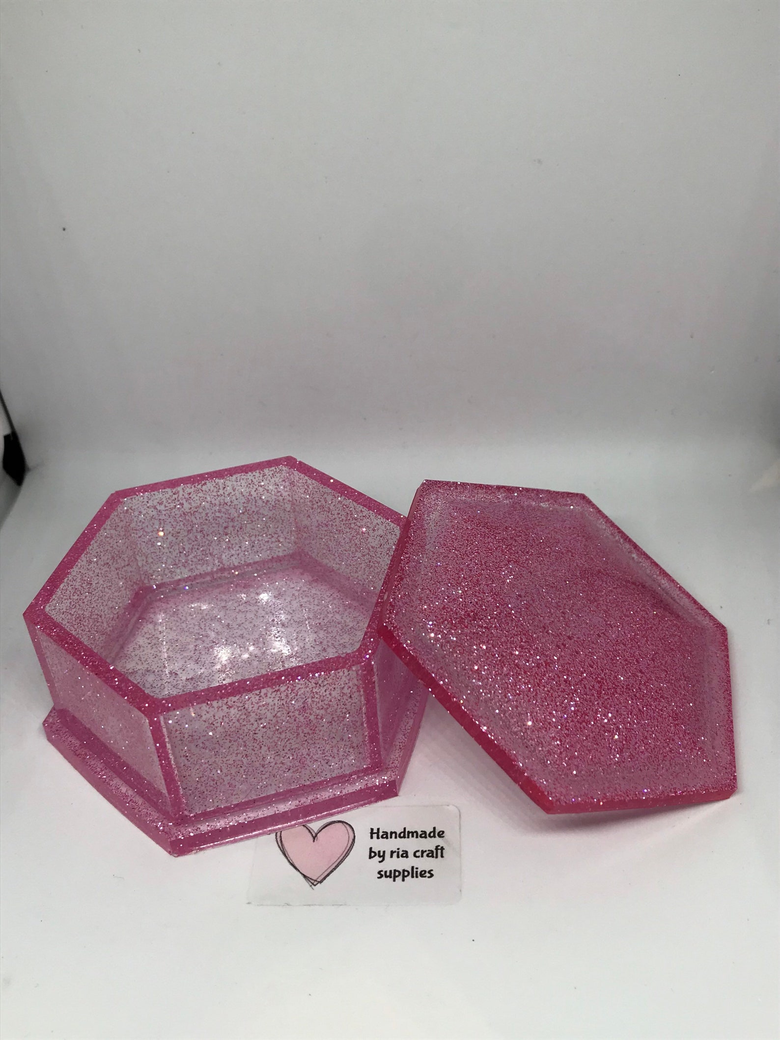 Pretty Pink Glitter Jewellery Box Jewellery Box 9cm Etsy Canada