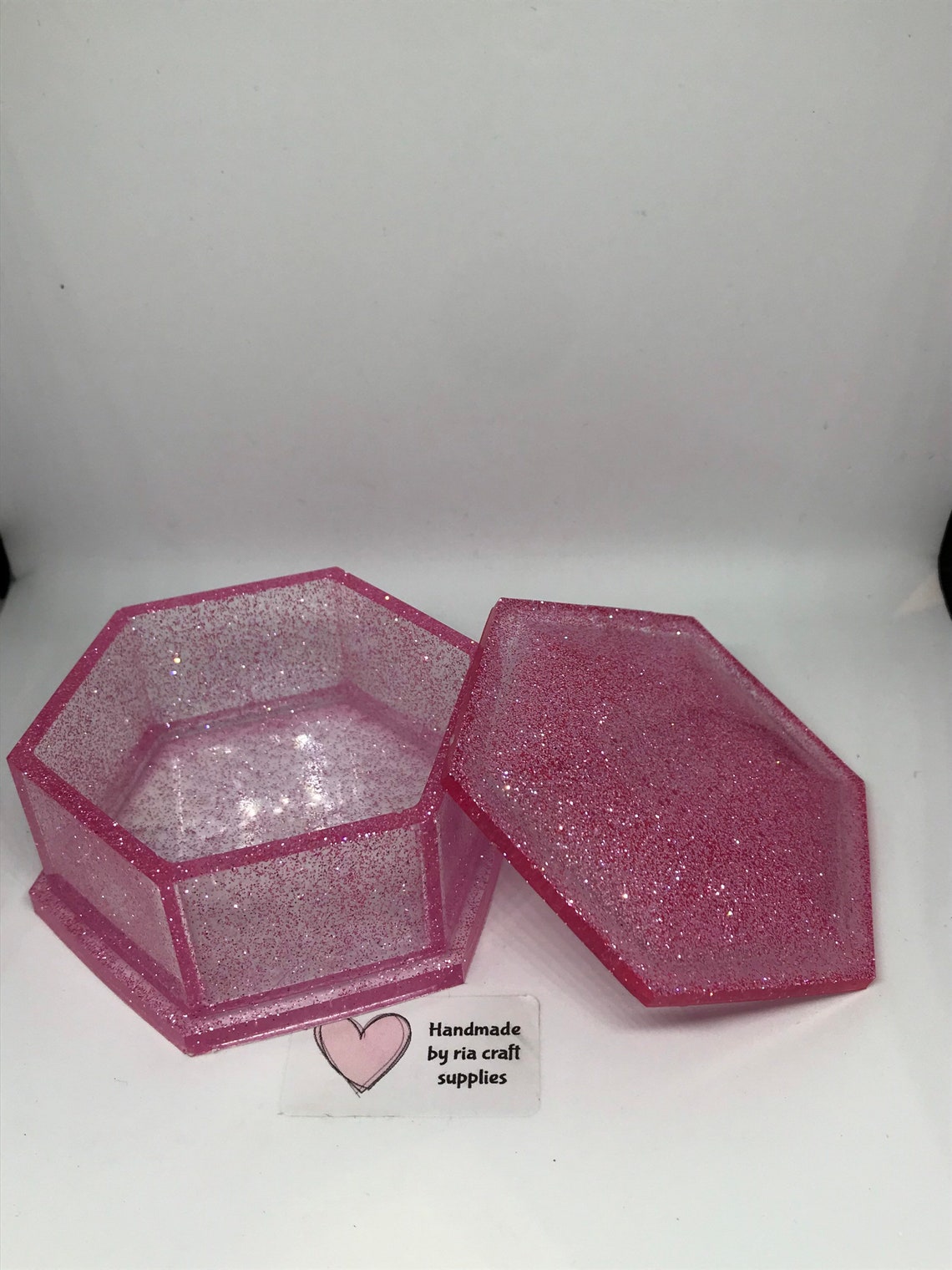 Pretty Pink Glitter Jewellery Box Jewellery Box 9cm Etsy Canada