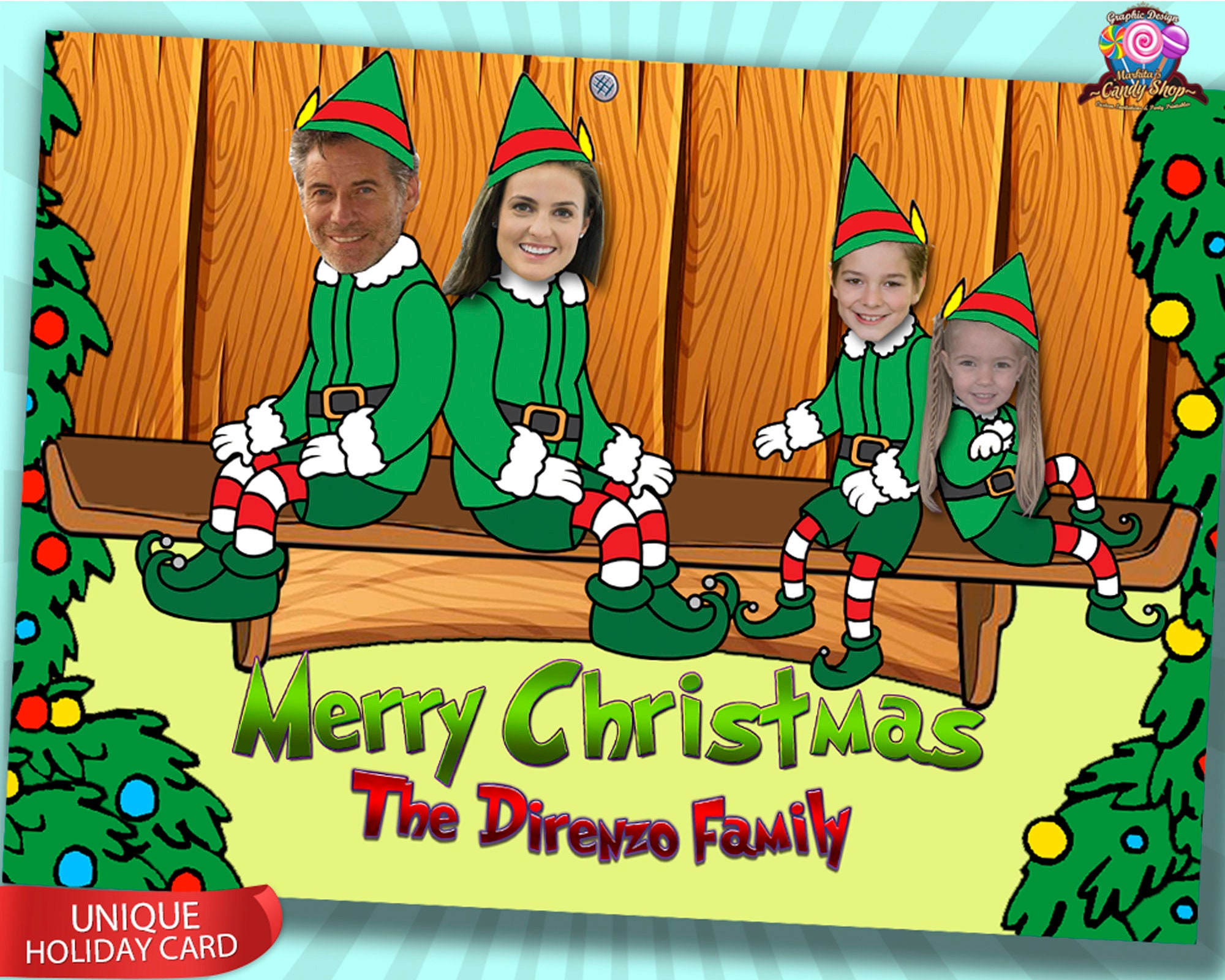 Elf Yourself Christmas Card 