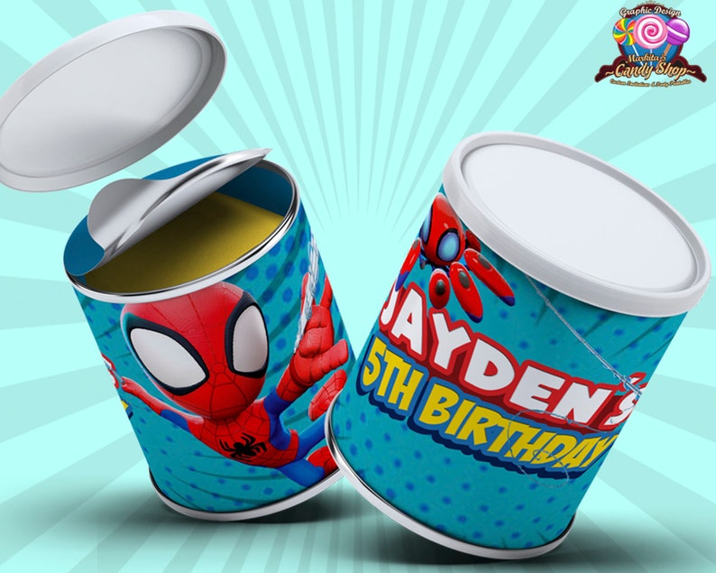 Spidey and his amazing friends, Digital, Favor bag, label, Designs, Party, Birthday, Decoration, Custom, Favors, Decor, Bags, Personalized image 5