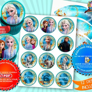 Frozen 2, Printable, Set, Digital, Design, Instant Download, Party ...
