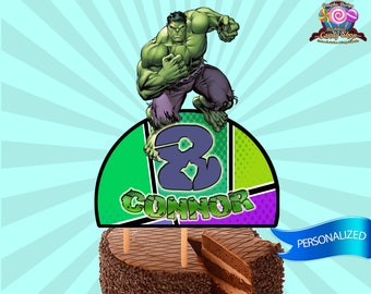 Hulk, Digital, Cake, Centerpiece, Design, Party, Birthday, Decoration, Custom, Avengers, Incredible, Superhero, Superheroes, Spiderman, cake