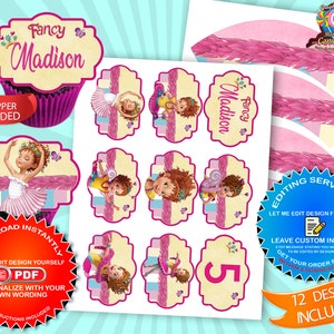Fancy Nancy, Printable, Set, Digital, Design, Instant Download, Party ...