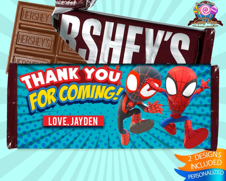 Spidey and his amazing friends, Digital, Favor bag, label, Designs, Party, Birthday, Decoration, Custom, Favors, Decor, Bags, Personalized image 6
