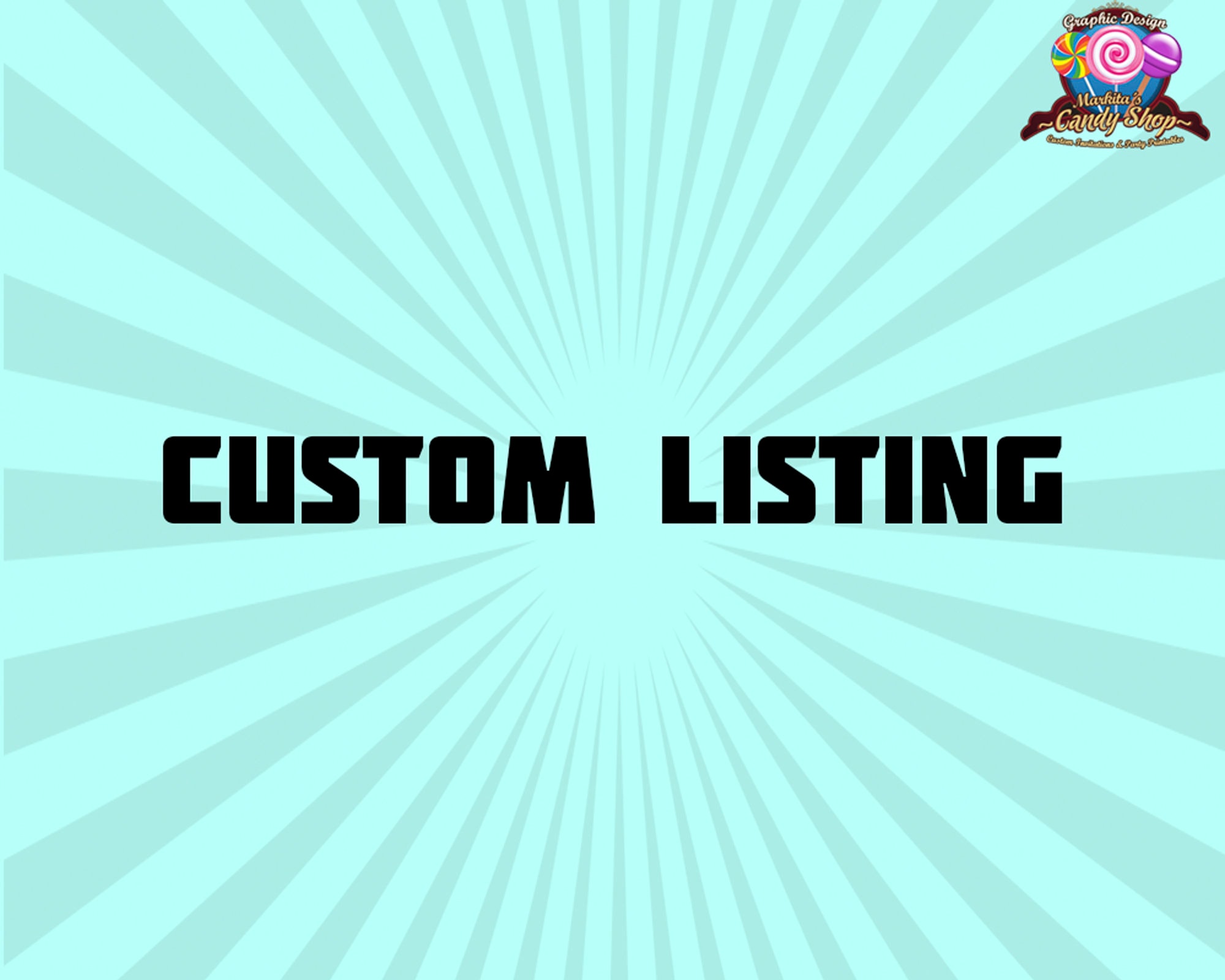 Custom Listing Etsy
