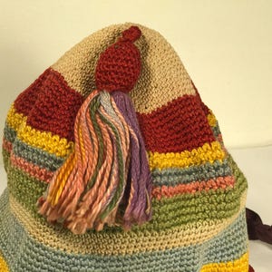 Little Girl's Knitted Cloche with Tassel & Ribbon image 6