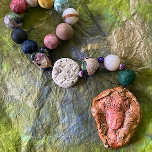 Custom Clay Chaplet: Handmade Mala, Meditation Beads, Rosary, Prayer Beads, Amulet, Talisman, Altarpiece, Altar Decor