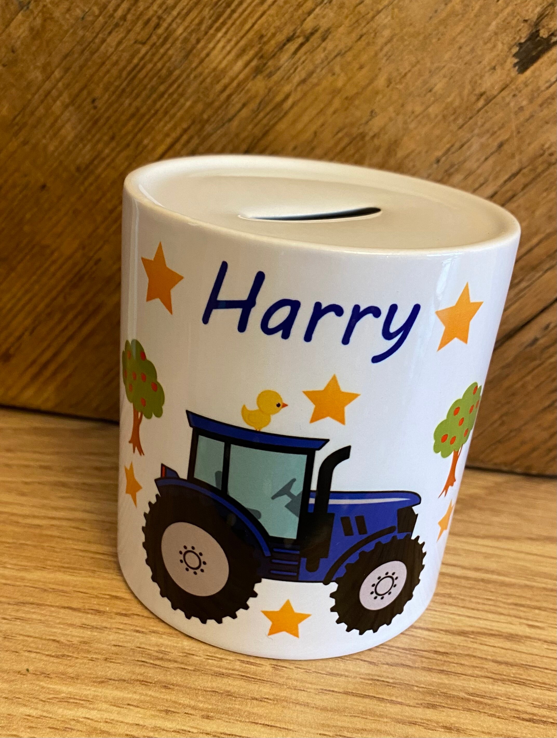 Personalised Tractor Money Box Piggy Bank Tractor Gift Etsy UK