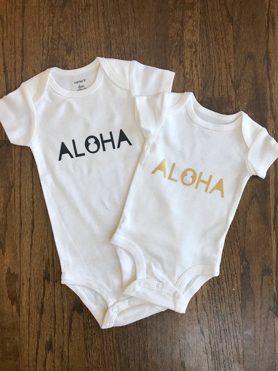 hawaiian baby onesie