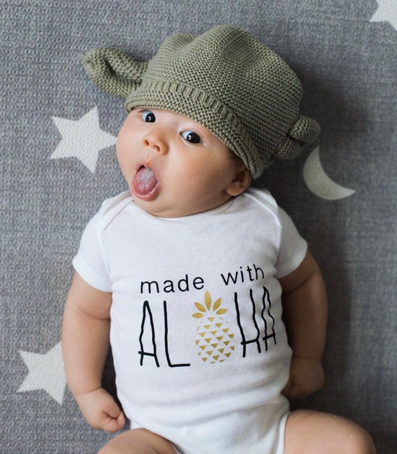 hawaiian baby onesie