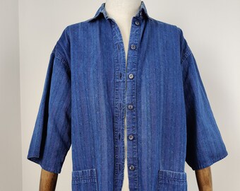 Vintage Laura Ashley Denim Chore Shirt Jacket