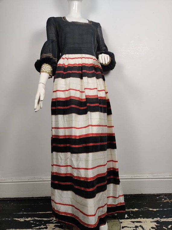1970s Maxi Dress, Vintage Maxi Dress, 1970s Evenin