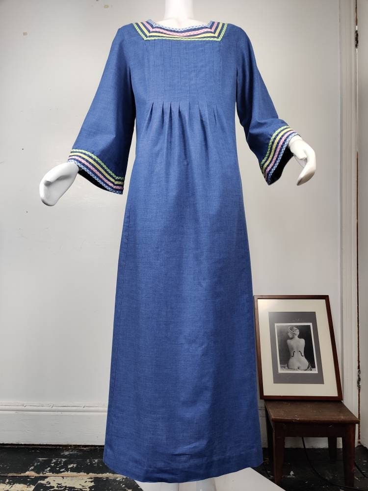 Gorgeous 1970s Saybury Cotton Dress 
