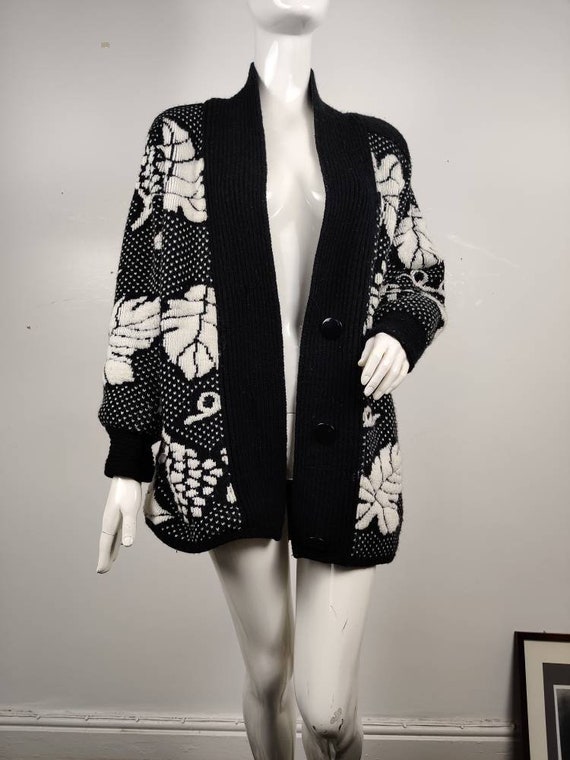 1980s Sweat Coat / Coatigan / Vintage 1980s Cardig