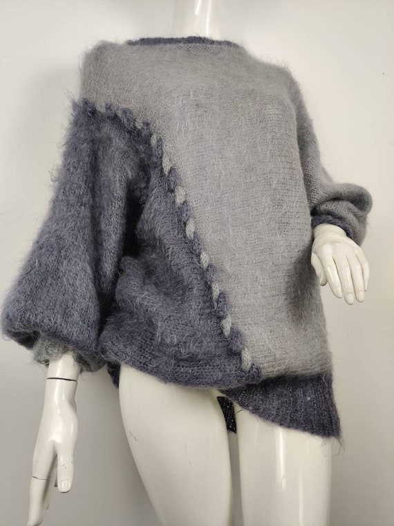 1980s Mohair Jumper / Vintage Mohair Knitwear / Vi