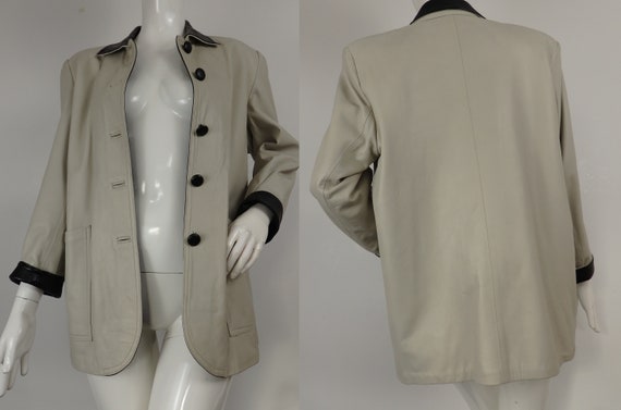 Vintage 1980s Leather Jacket, 80s Leather Jacket,