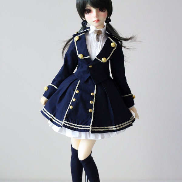 1/3 bjd outfits ,SDGR SD13 SD10 DD-Dollfie Dream suits, Navy Uniform Dress