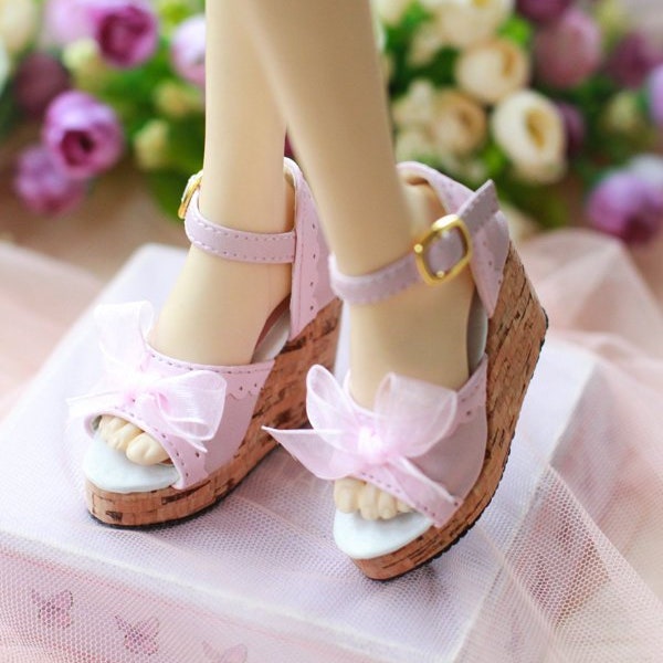 1/3bjd SD16 1/4 bjd shoes,Bowknot Sandal high heel shoes