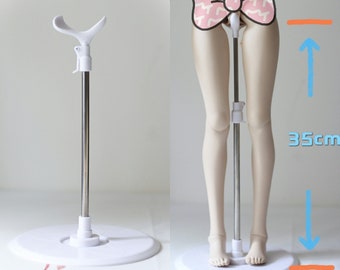 BJD Doll Stands for 1/3BJD 55-72cm 1/4BJD 42-50cm tall (Plastic base)
