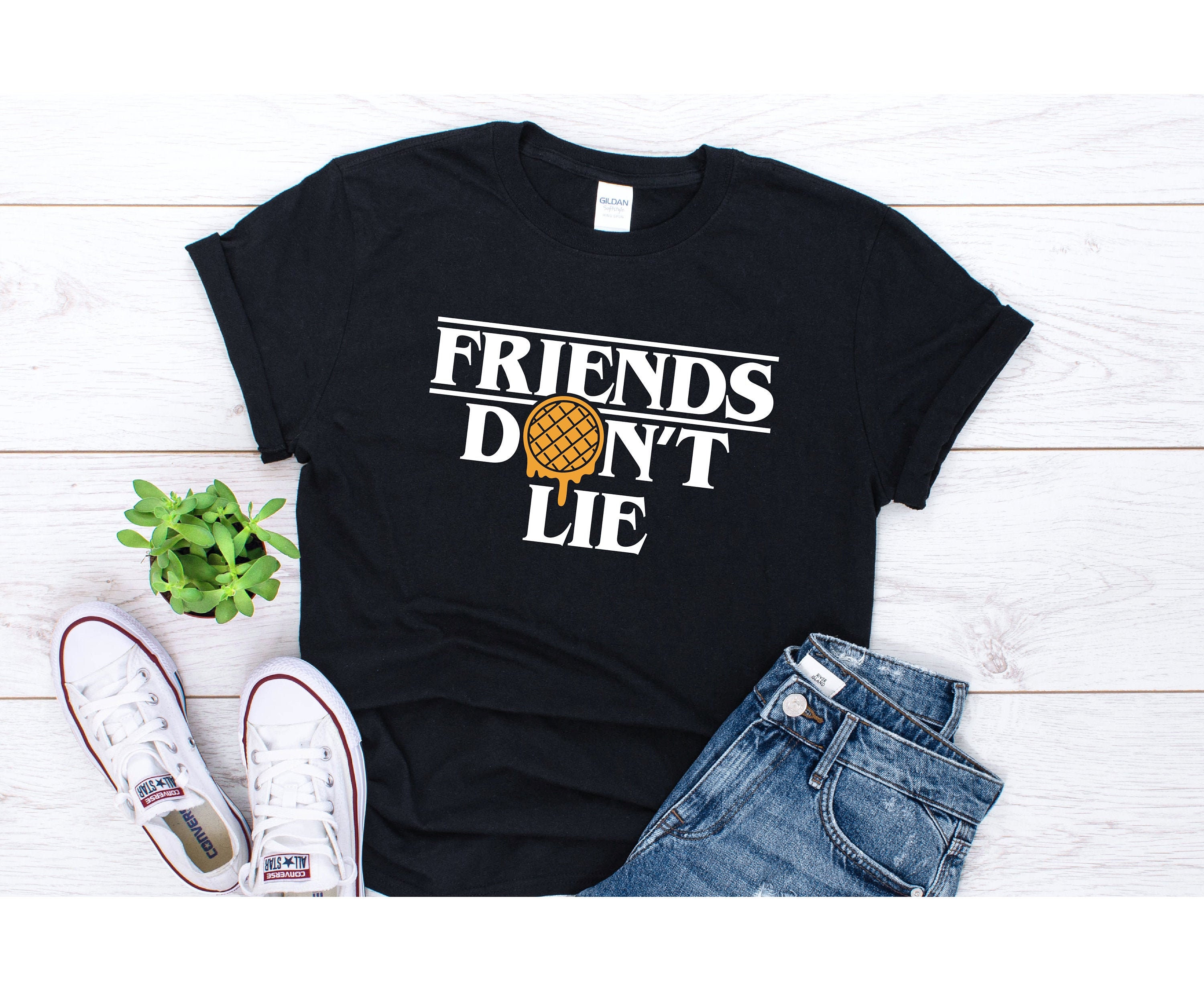 Lie Eggo T-shirt Stranger Things Waffle 