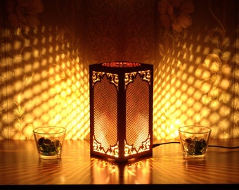 Night Light Accent Lamp Decorative Wooden Night Lamp For Meditation Relaxation Comfort