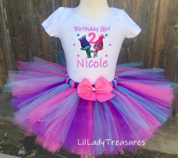 trolls first birthday outfit