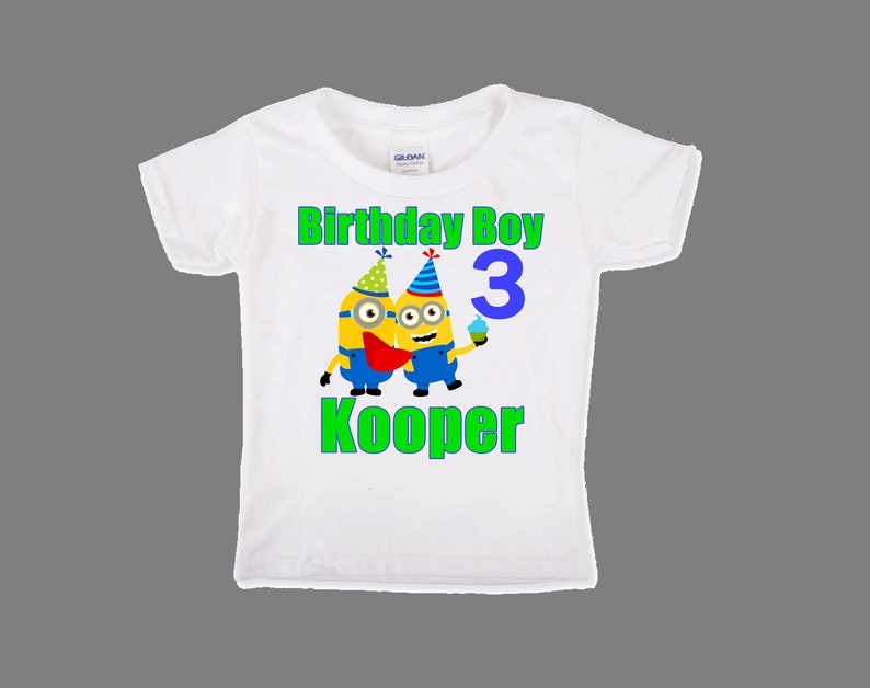 minion 1st birthday shirt