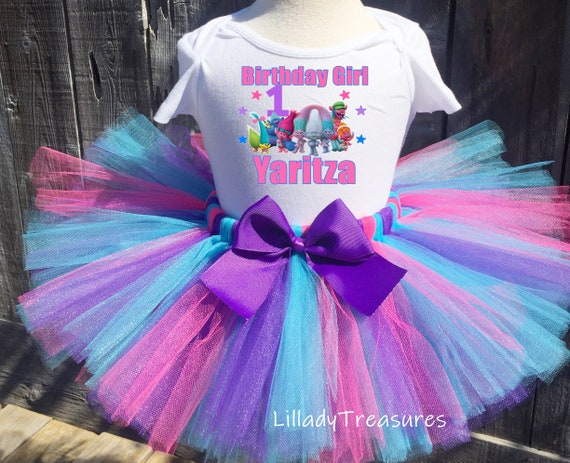 trolls first birthday outfit